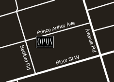 Map to Opus Restaurant